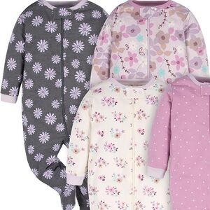 Gerber’s Baby Girl Sleepers 3Pcs 9 Months